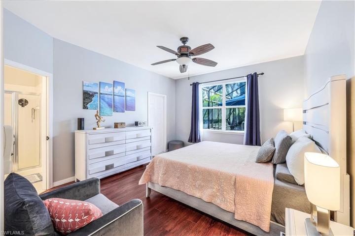 First Fl. Primary  Bedroom with private full Bath and huge walk in closet