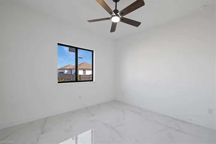 Unfurnished 3rd Bedroom with ceiling fan