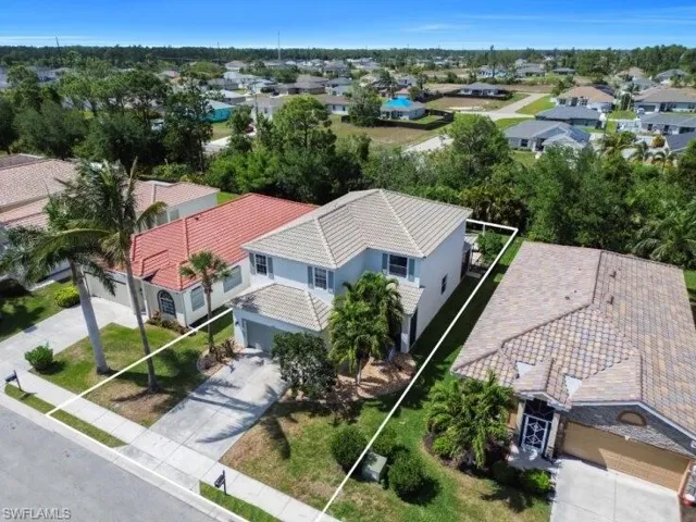 Aerial view of this beautiful home