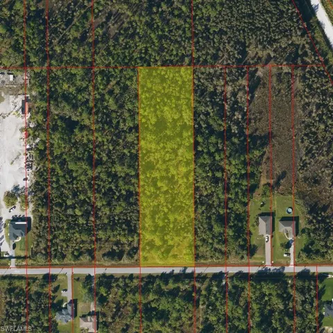 Aerial view of property's location featuring property boundaries highlighted