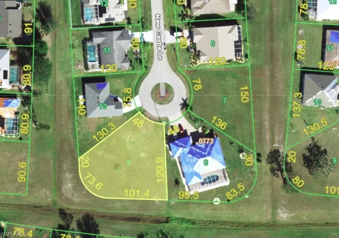 Map of property location featuring property parcel outlined