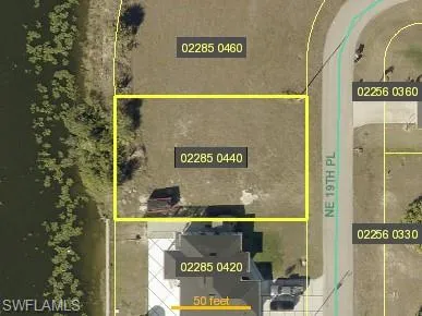 Aerial overview of property's location