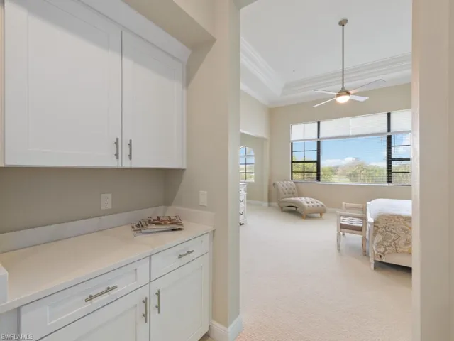 Coffee bar in Primary Bedroom leading to Bath
