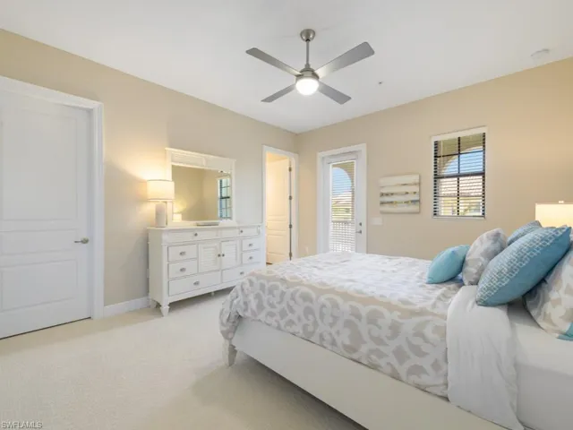 Ensuite Guest Bedroom with luxury carpet and ceiling
