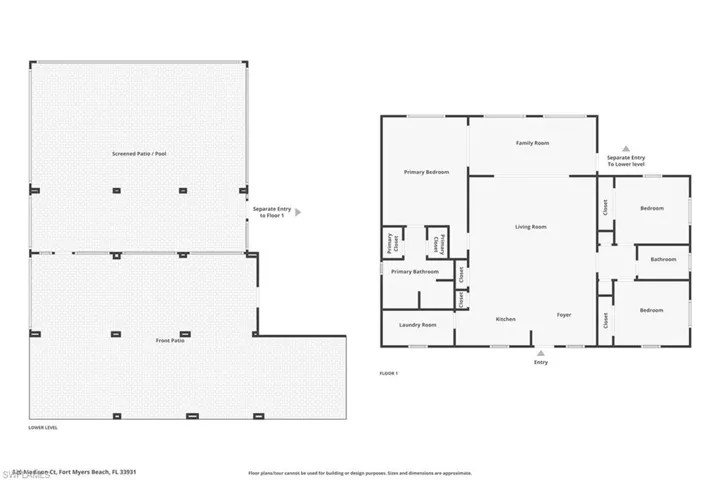 Floor plan / room layout -Virtually enhanced