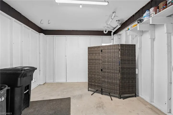 Storage room underneath home -Virtually enhanced
