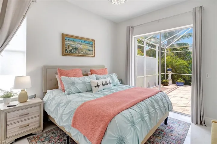 Bedroom featuring access to exterior
