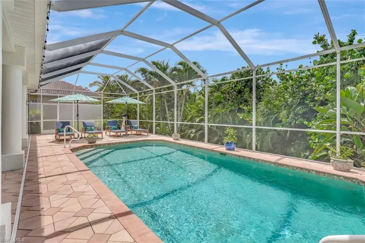 Outdoor pool featuring a patio and a lanai