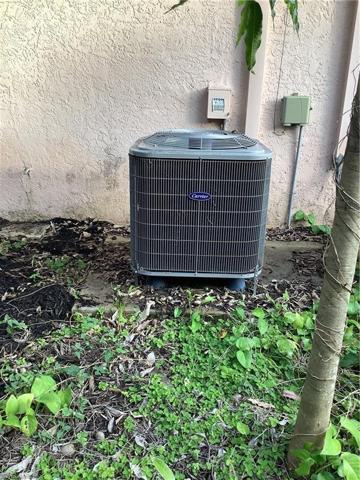 AC located at the back of the home