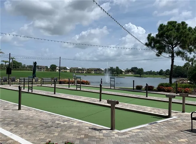 View of home's community featuring a water view