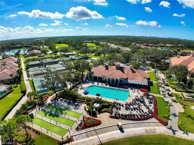 Drone / aerial view with a residential view