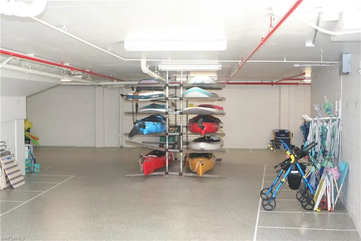Beach room for beach chair storage and paddleboards