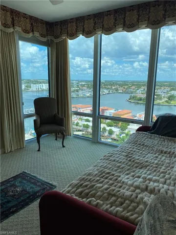 Guest Bedroom with view of Bay and Venetian Village