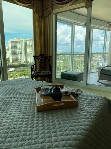 Master bedroom with bay views