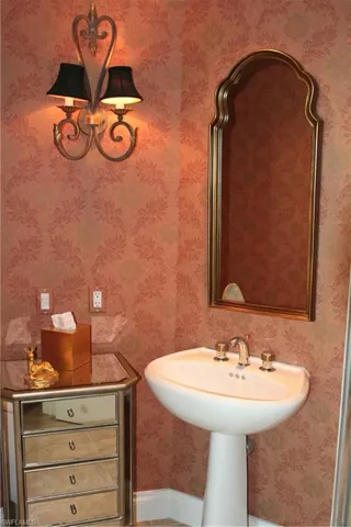 3rd full bathroom across from TV room