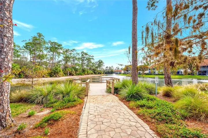 Surrounding community with a water view