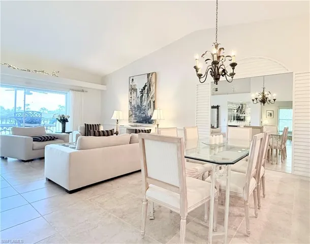 Dining room and living room are open concept