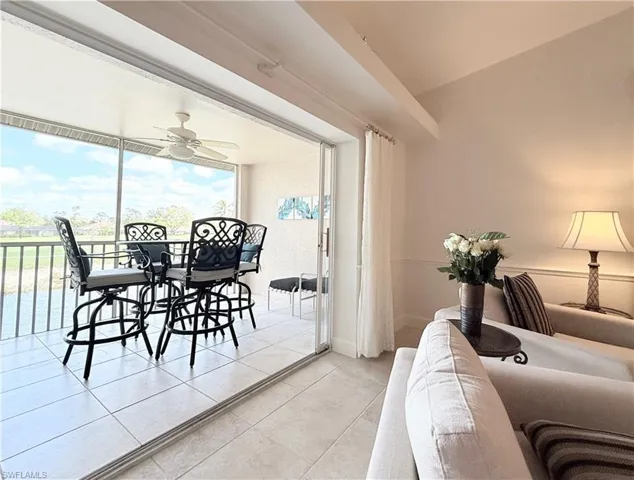 Living room opens wide to back lanai
