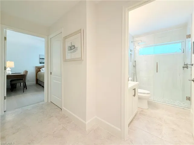 Layout allows for guest bedroom, guest bath and den to create closed off guest suite