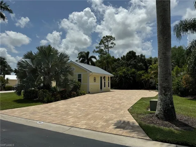 View of front of home with a front lawn