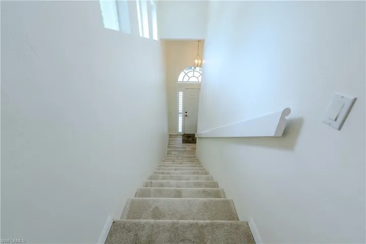 Dining room featuring lofted ceiling
