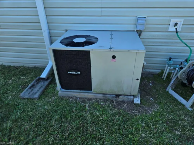 Exterior details featuring cooling unit