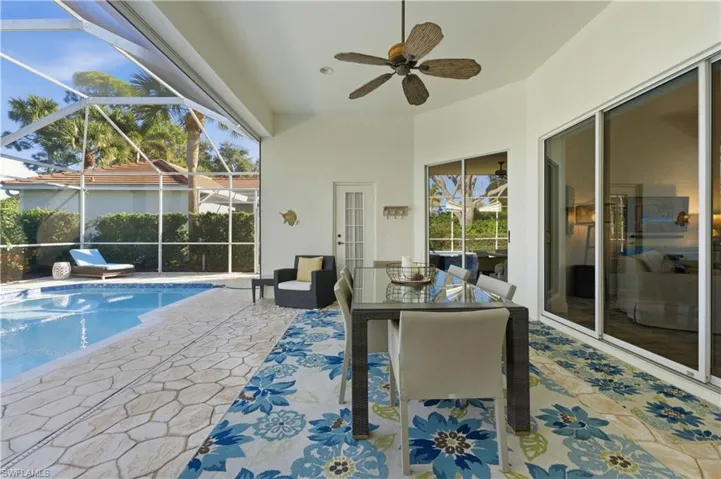 Outdoor Dining area under roof