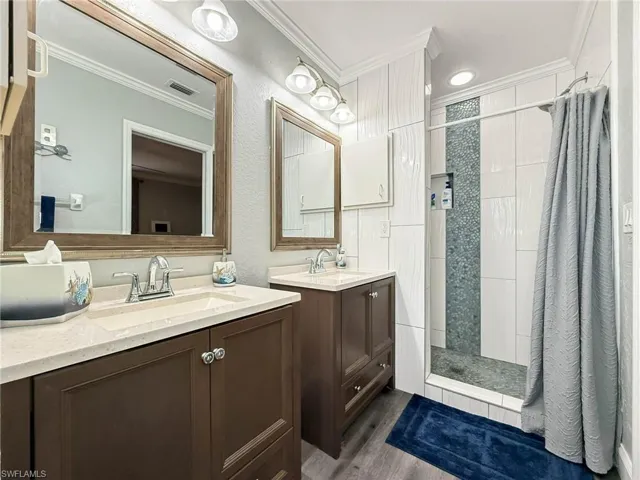 Step in Shower with all New Luxury Tile