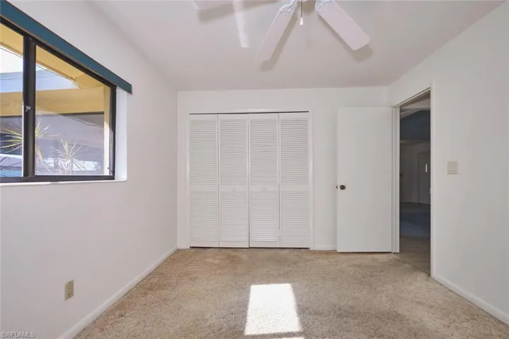 Bedroom #2 has nice carpeting, great window for sunshine and a large closet.  Again, plenty of wall space which is always welcomed!