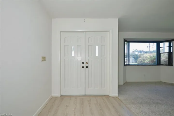 Upon entry you walk into the foyer.  This foyer can be decorated to look like a model home.