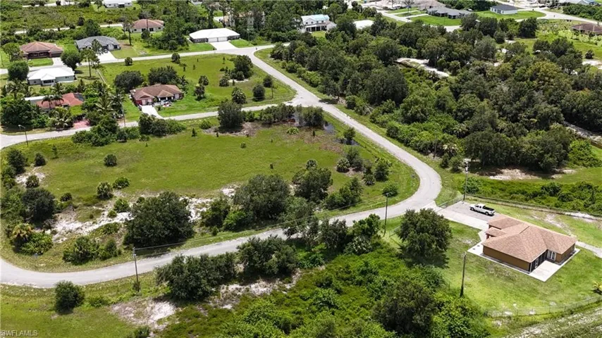 Birds eye view of property