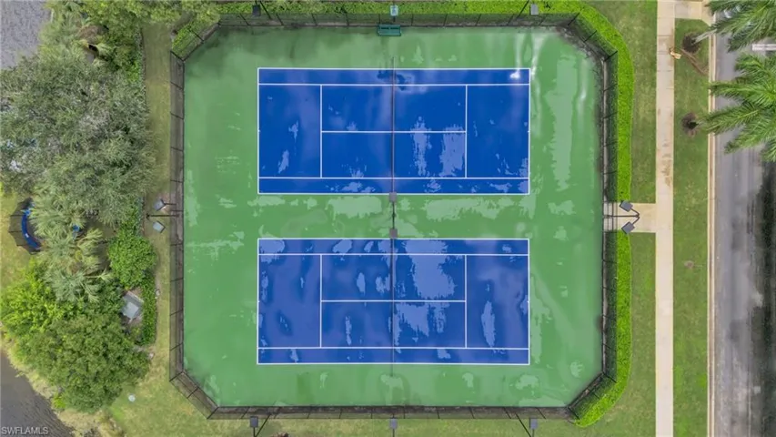 Drone / aerial view of Tennis Courts