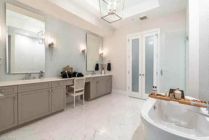 Primary bathroom double sink