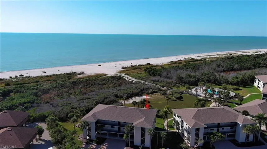Aerial view of expansive coastline