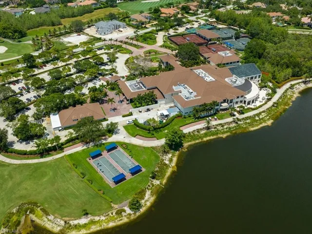 Quail West Clubhouse with indoor lap swimming pool and bocce courts