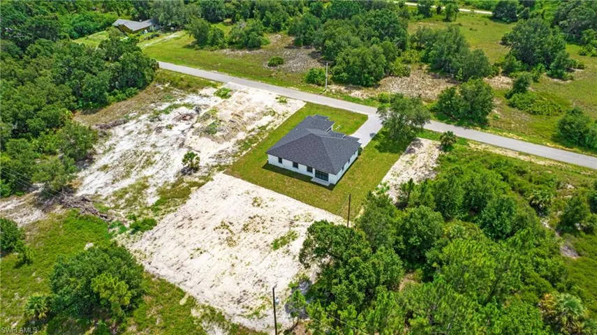 View from above of property