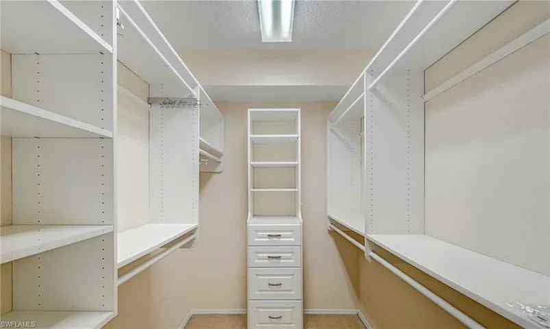 View of spacious closet