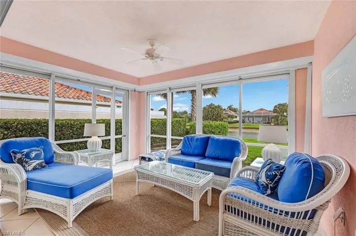 Enjoy your bright and light sun room.