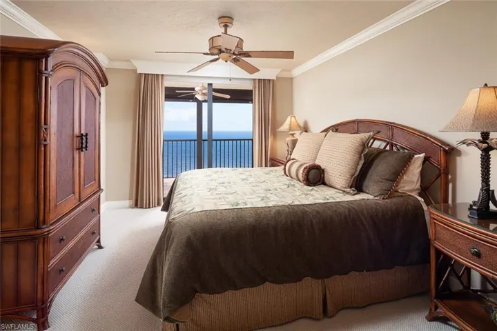 Master suite with stunning gulf views