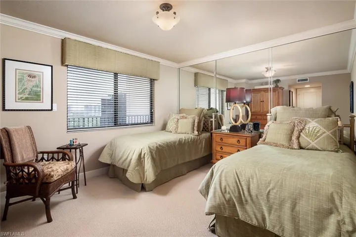Private guest bedroom with adjacent bath