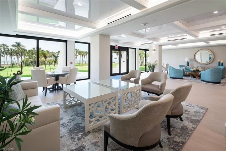 Chic lobby with on-site management