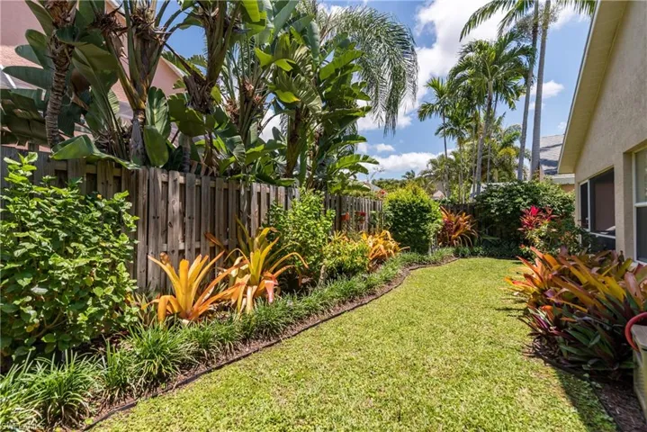 Private backyard