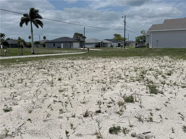 facing east, west side of property