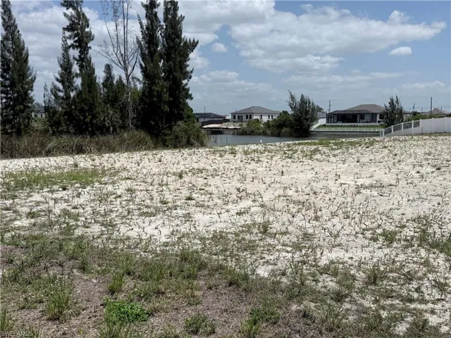 facing canal from west side or property