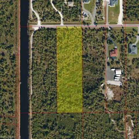 Map / location with property parcel outlined