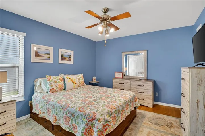 Queen sized bed