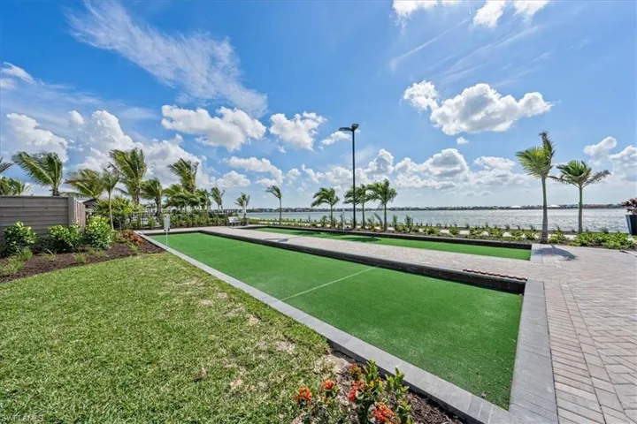 View of property's community featuring a water view