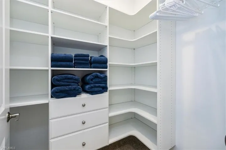 View of walk in custom closet #2 in Master