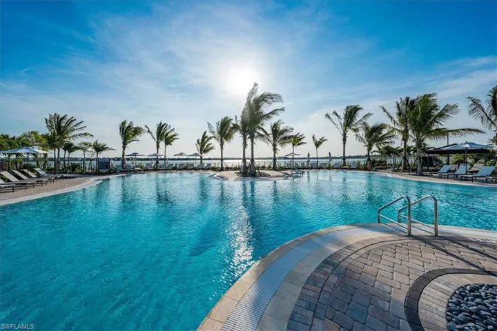 View of pool with a patio area