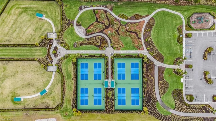 Birds eye view of property
